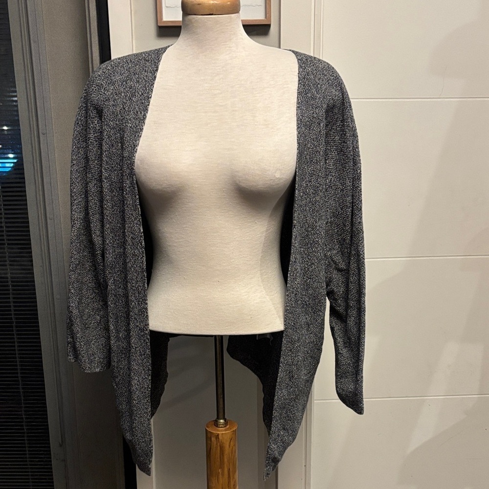 Plenty Monk & Lou Gray Women's Open Front Sweater
